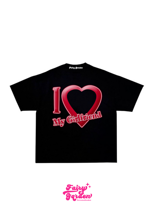 Camiseta - I love my girlfriend (foto personalizada)