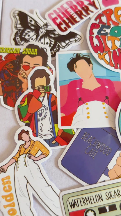 Paquete de 5 stickers al azar de Harry Styles