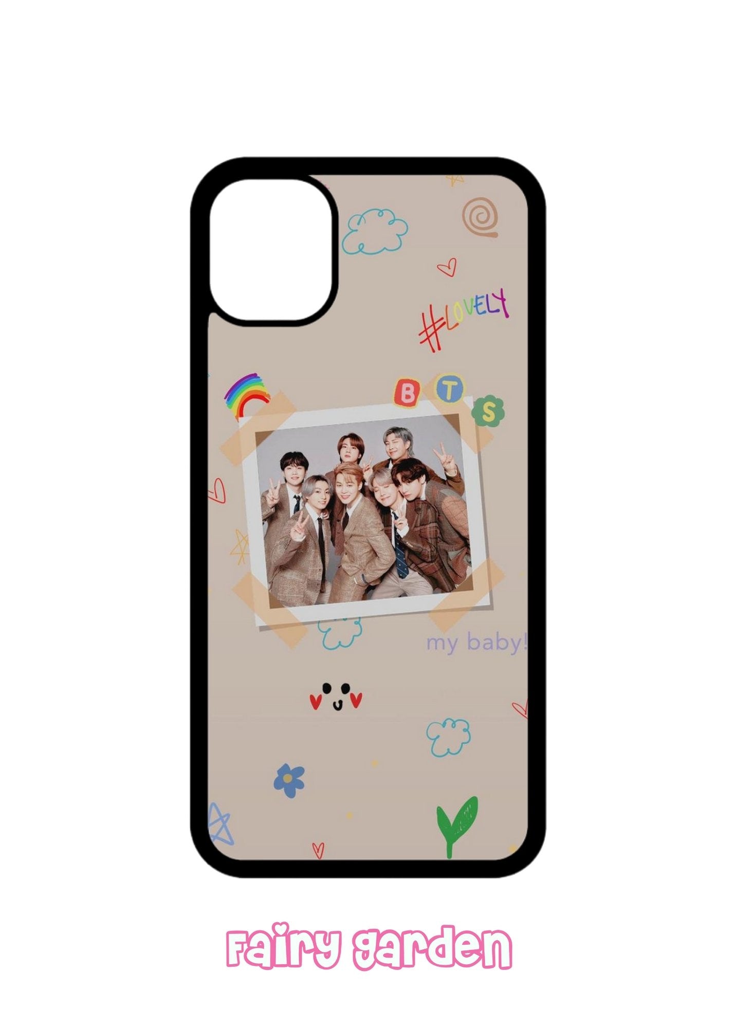 #105 - Case Iphone (BTS) - Fairy Garden