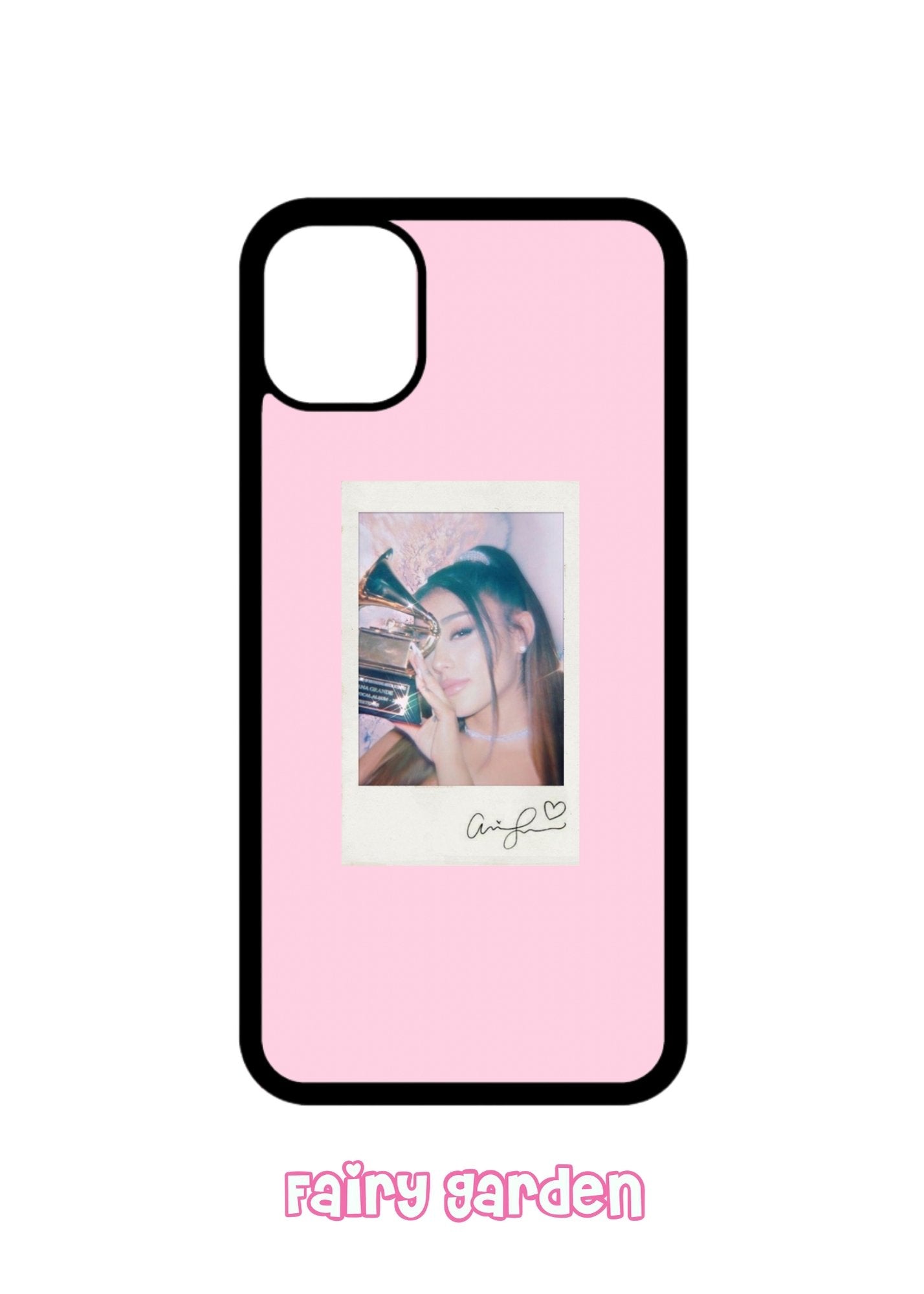 #304 - Case Iphone - Ariana Grande Polaroid - Fairy Garden