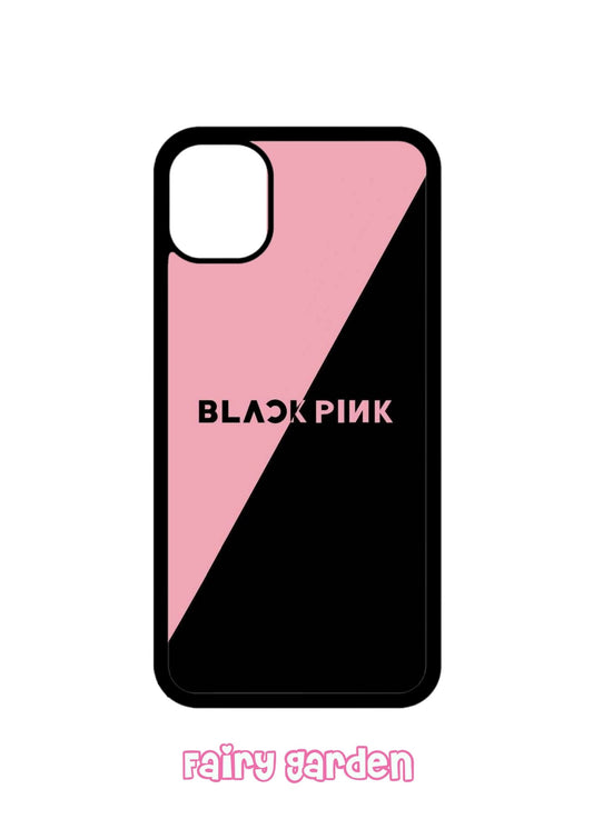 #306 - Case Iphone - Black Pink - Fairy Garden