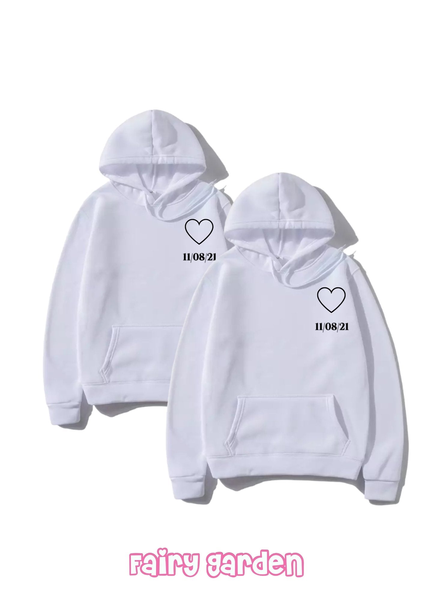 Hoodie Personalizada para pareja - Fairy Garden