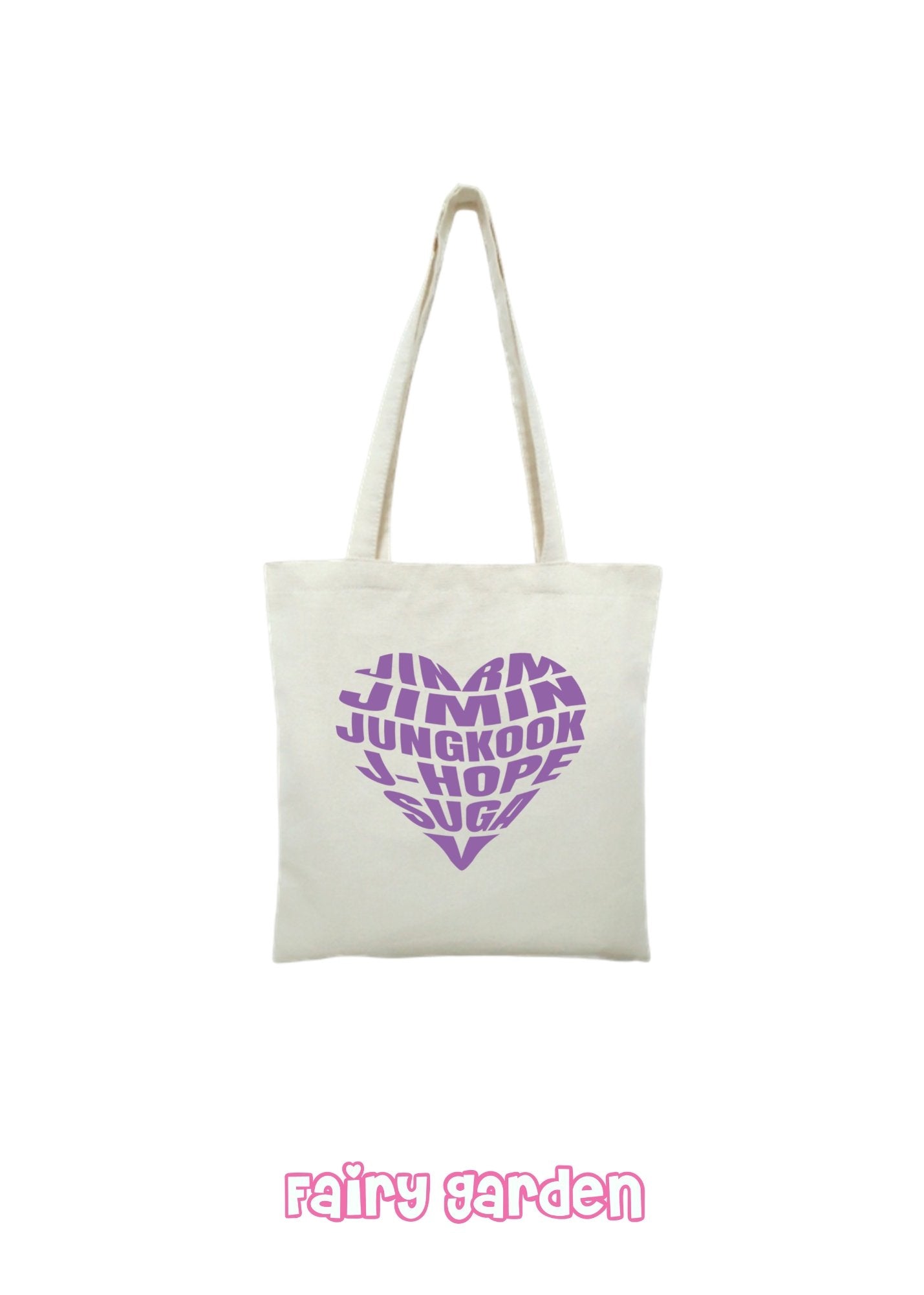 Tote bag - BTS names - Fairy Garden