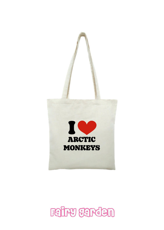 Tote bag - I love arctic monkeys - Fairy Garden