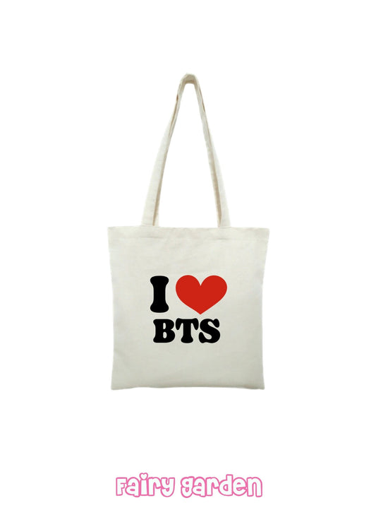 Tote bag - I love Bts - Fairy Garden