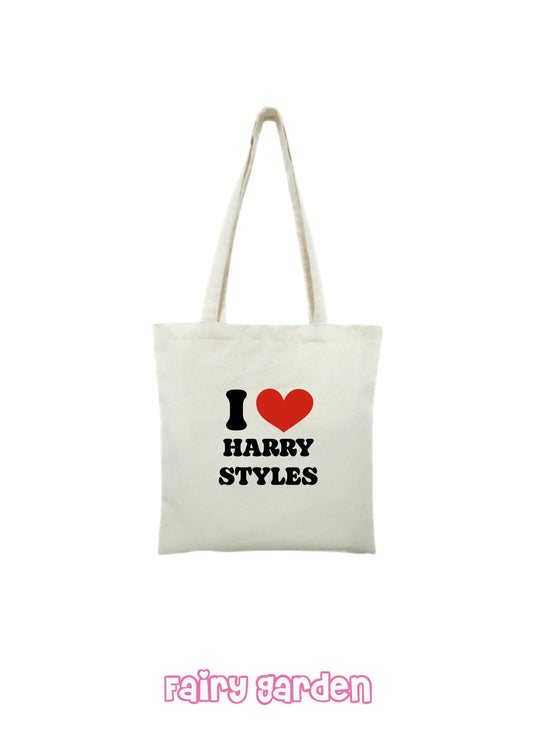 Tote bag - I love Harry Styles - Fairy Garden