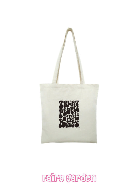 Tote bag - Treat People With Kindness - Fairy Garden